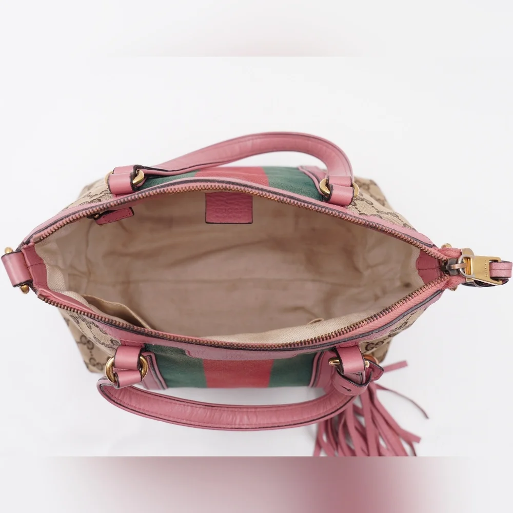 Gucci Pink and Beige Tote Bag - Picture 15 of 16